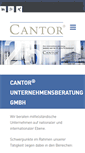 Mobile Screenshot of cantor.de